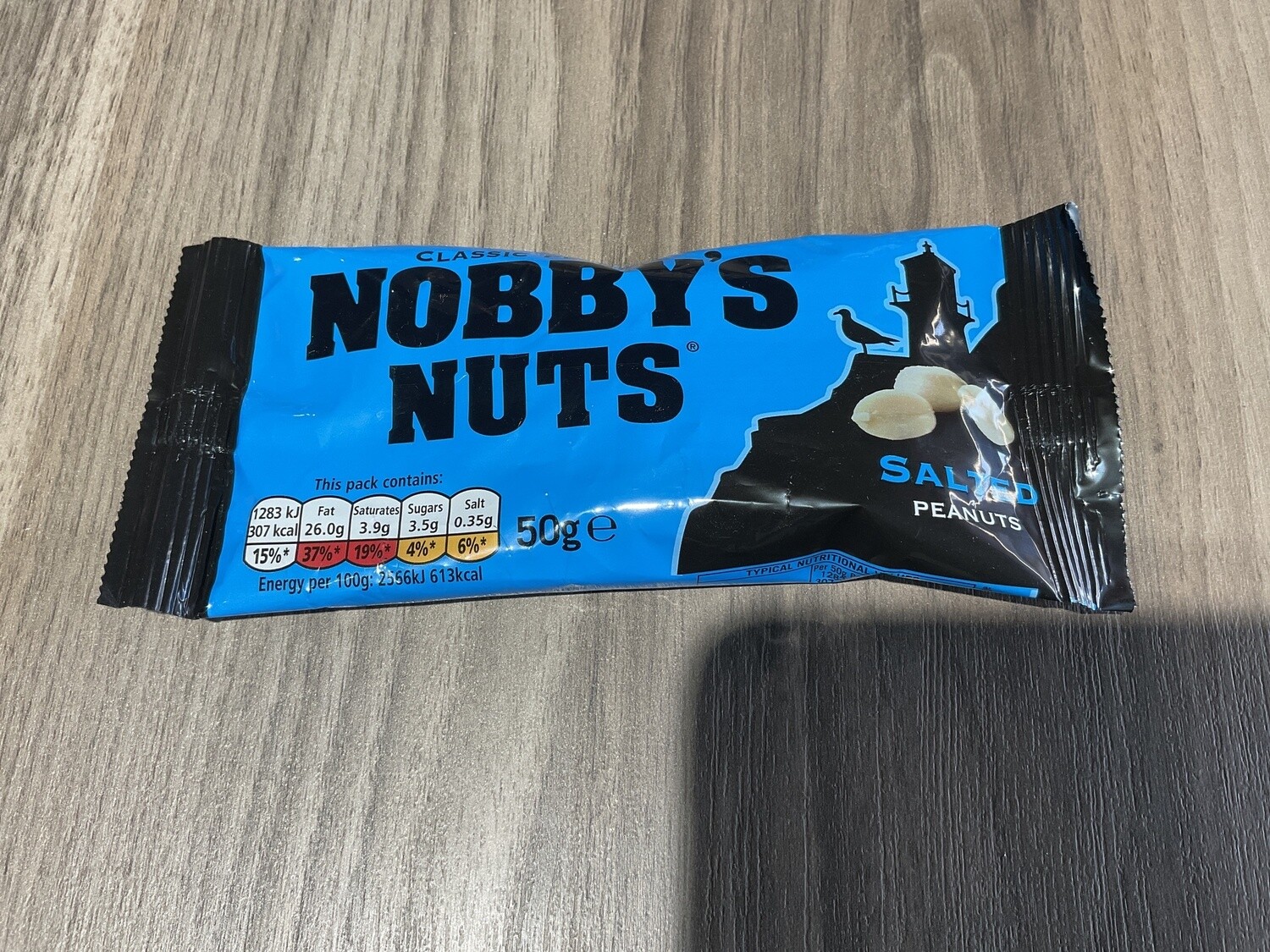 Nobbys Nuts Salted Card 50g