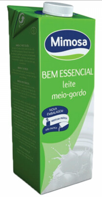 Leite Meio-Gordo Mimosa 1Lt