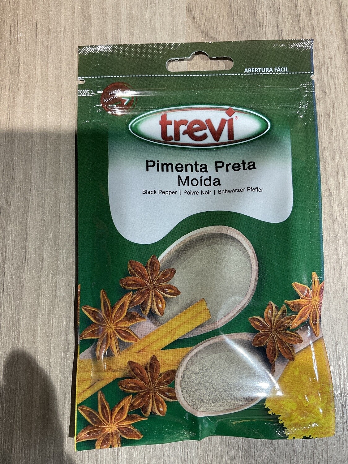 Pimenta Preta Moída - Black Pepper 30g Trevi