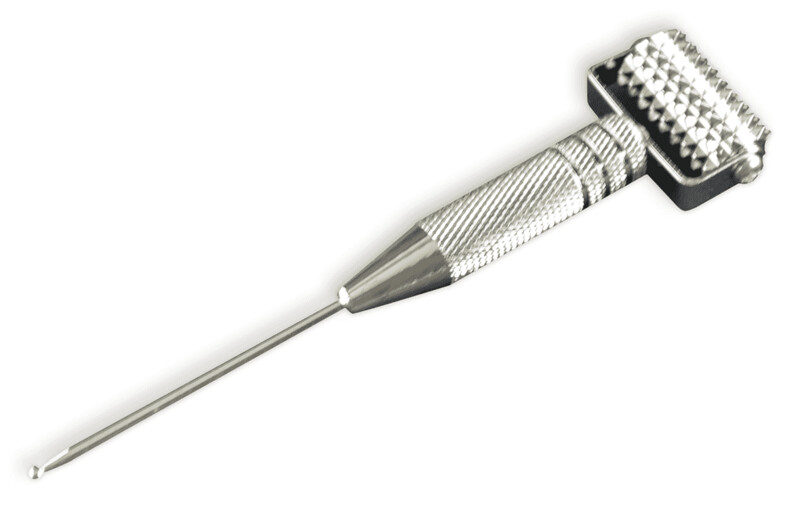 Tei Shin Roller 4-3/8&#39;&#39; Argent, Rouleau + détecteur de points
