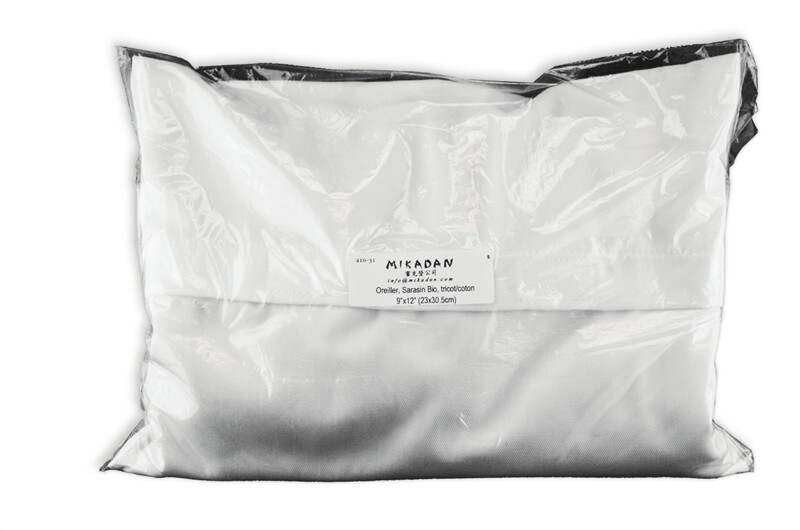 Oreiller, sarrasin bio, poly/coton, 9&#39;&#39;x12&#39;&#39;, (23x30.5cm)