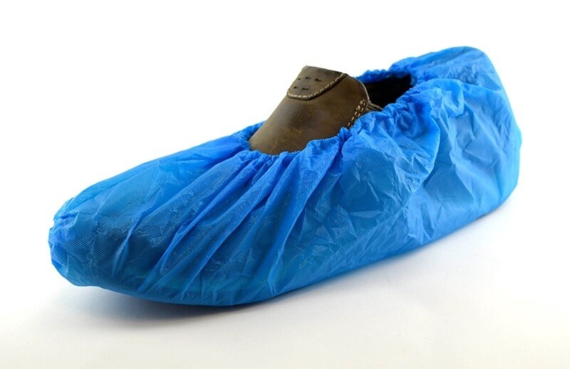 Couvre-chaussures, imperméable, bleu 50 paires