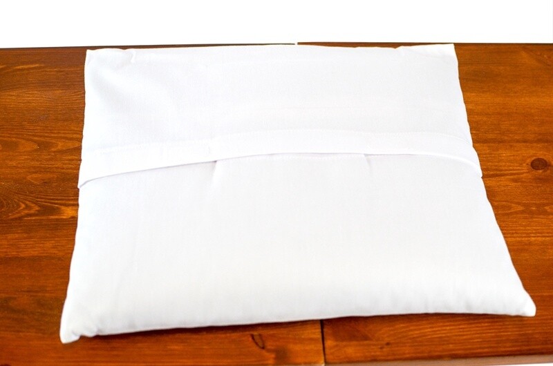 Coussin ventral, sarrasin bio, poly/coton 13&#39;&#39;x16&#39;&#39;, (33x40cm)