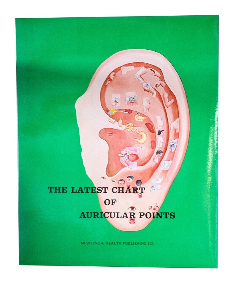 The Latest Chart of Auricular Points, Anglais Planche