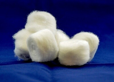 Ouates-Boules absorbantes en coton. Format large 1000/U par sac.
