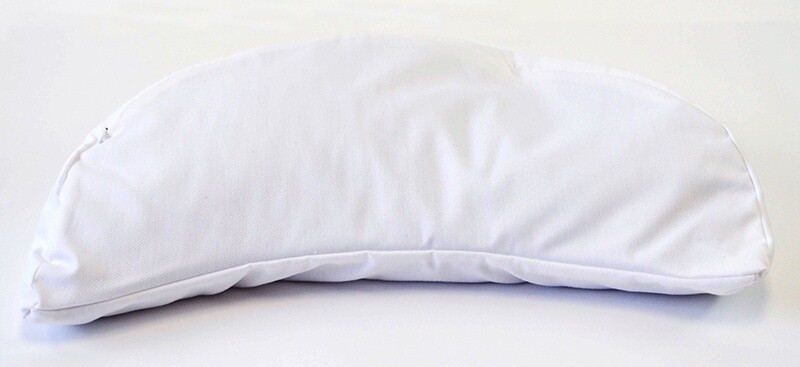 Coussin grossesse 18&#39;&#39; (45cm) quart de lune sarrasin bio, poly/coton