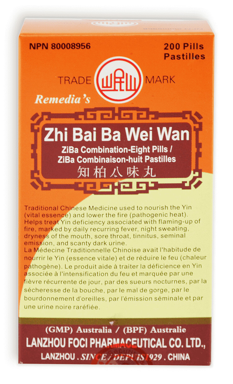 *ZHI BAI BA WEI WAN  (Zhi Bai Di Huang Wan) (183)