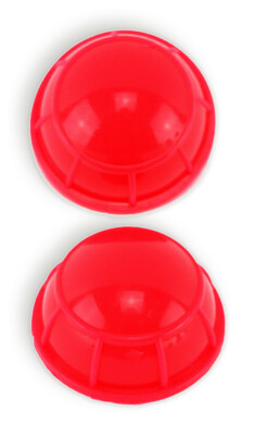 Ventouses (2) en silicone Ext. Dia, 4.3cm, int. dia. 2.4cm Rouge