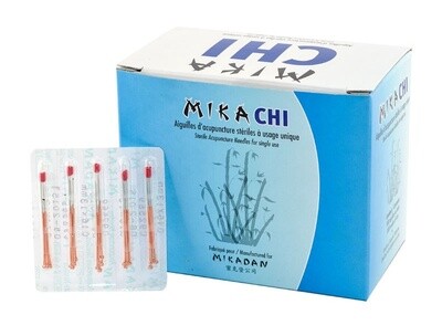 Aiguilles acupuncture Mikachi Chinoise 5 aiguilles/1 mandrin, 1000/bte