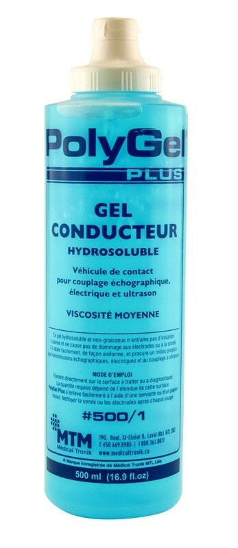 Gel conducteur ultrason, viscosité moyenne