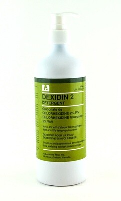 Dexidin 2, savon pour les mains, 2 % Chlorexidine,