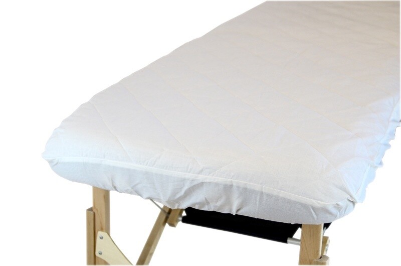 Couvre-matelas, matelassé, 8 oz Blanc
