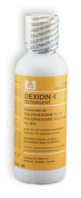 Dexidin 4, savon pour les mains, 4 % Chlorexidine