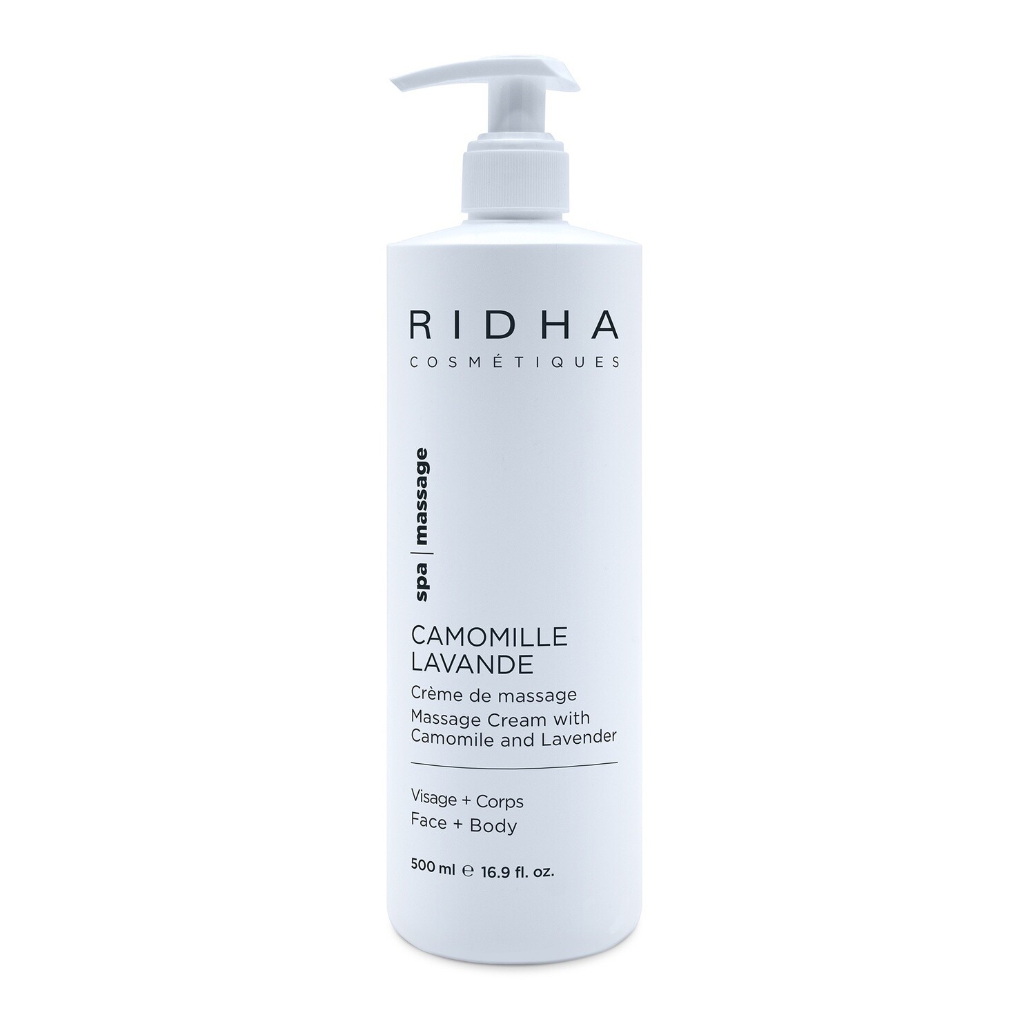 Crème de massage Lavande et Camomille Ridha - 2 FORMATS