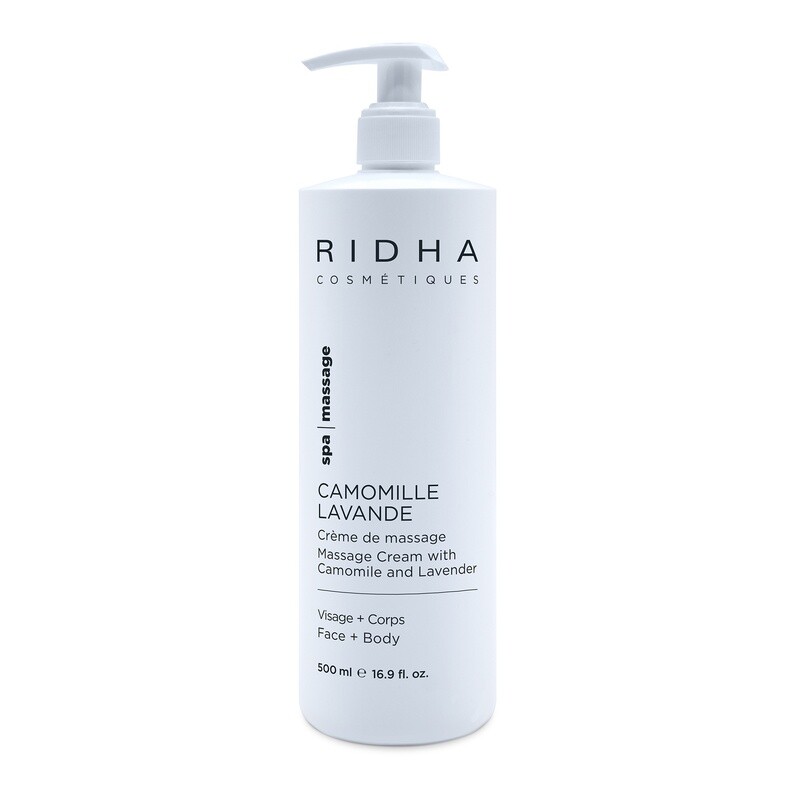 Crème de massage Lavande et Camomille Ridha - 2 FORMATS