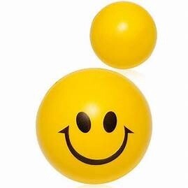 Balle anti-stress bonhomme sourire