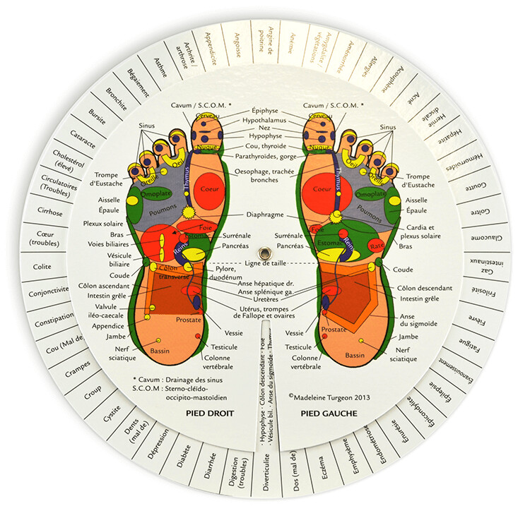 Révélateurs de réflexologie de Madelaine Turgeon Réflexologue, Modèles: Pieds