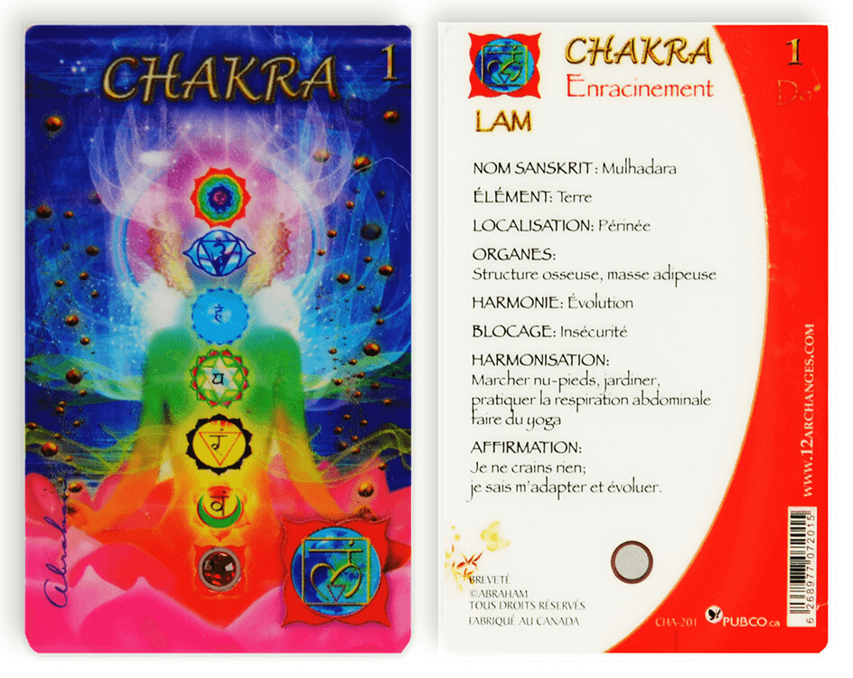 Cartes des Chakras