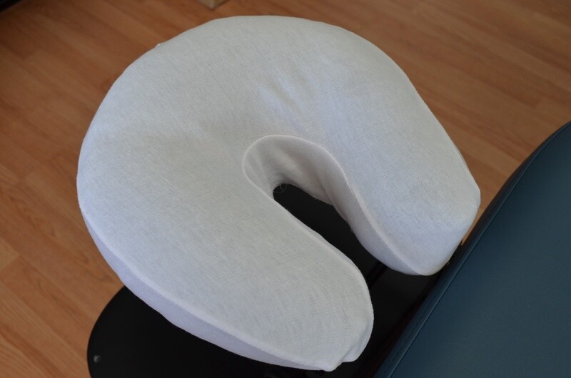 Couvre appui-tête avec élastique, Jersey, Blanc