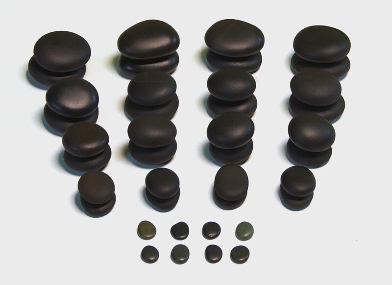 Ensemble de pierres de Basalte, 40 pièces