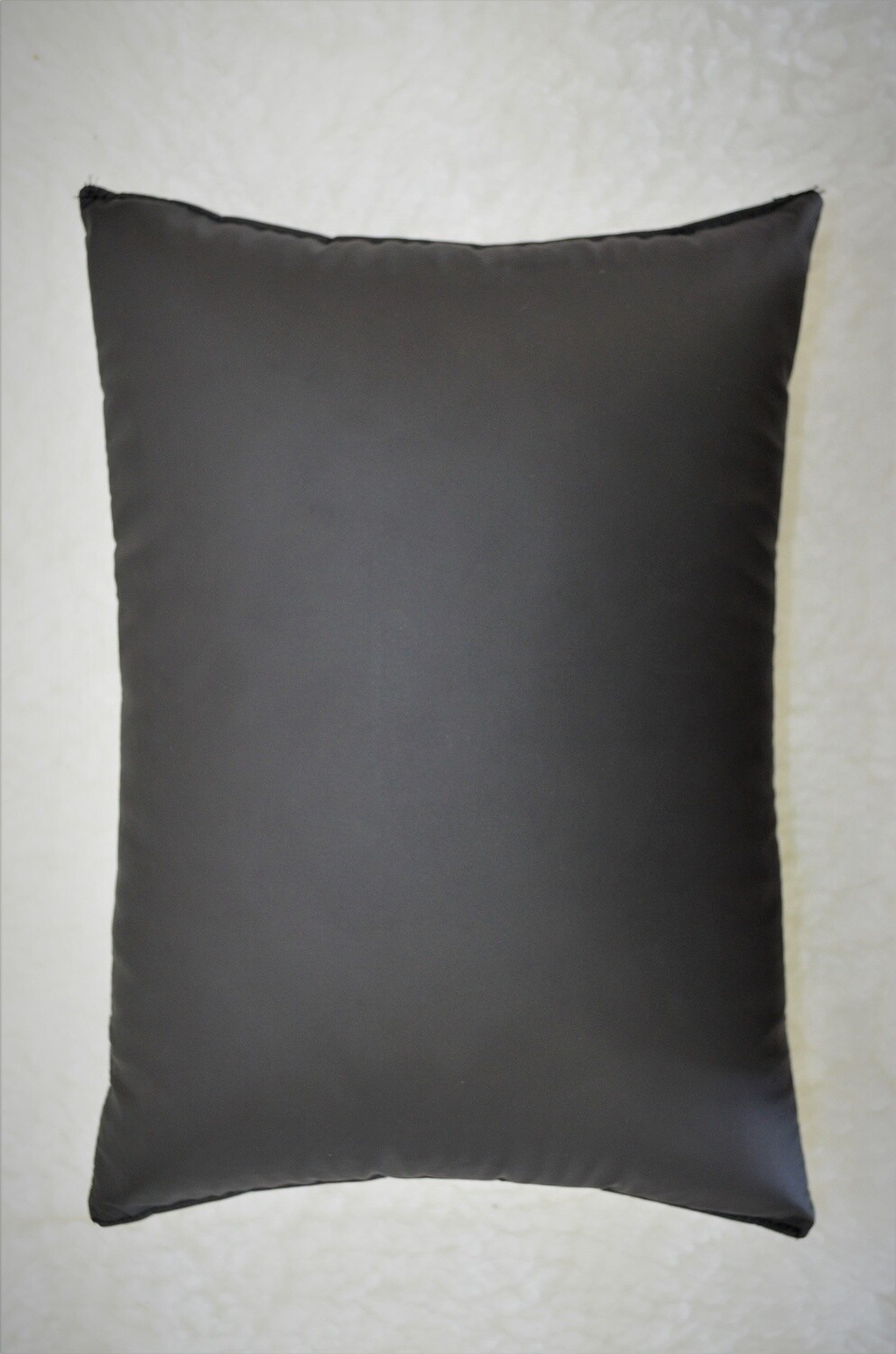 Oreiller compact en mousse mémoire, 9.5&quot;x14&quot;, Noir Imperméable