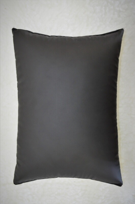 Oreiller compact en mousse mémoire, 9.5&quot;x14&quot;, Noir Imperméable