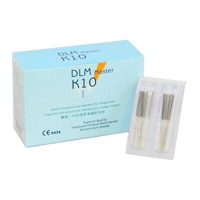 Aiguilles d’acupuncture DLM Master coréennes K10 emballées par 10  (Bte/500)