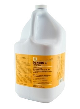 Dexidin 4, savon pour les mains, 4 % Chlorexidine-4.5L