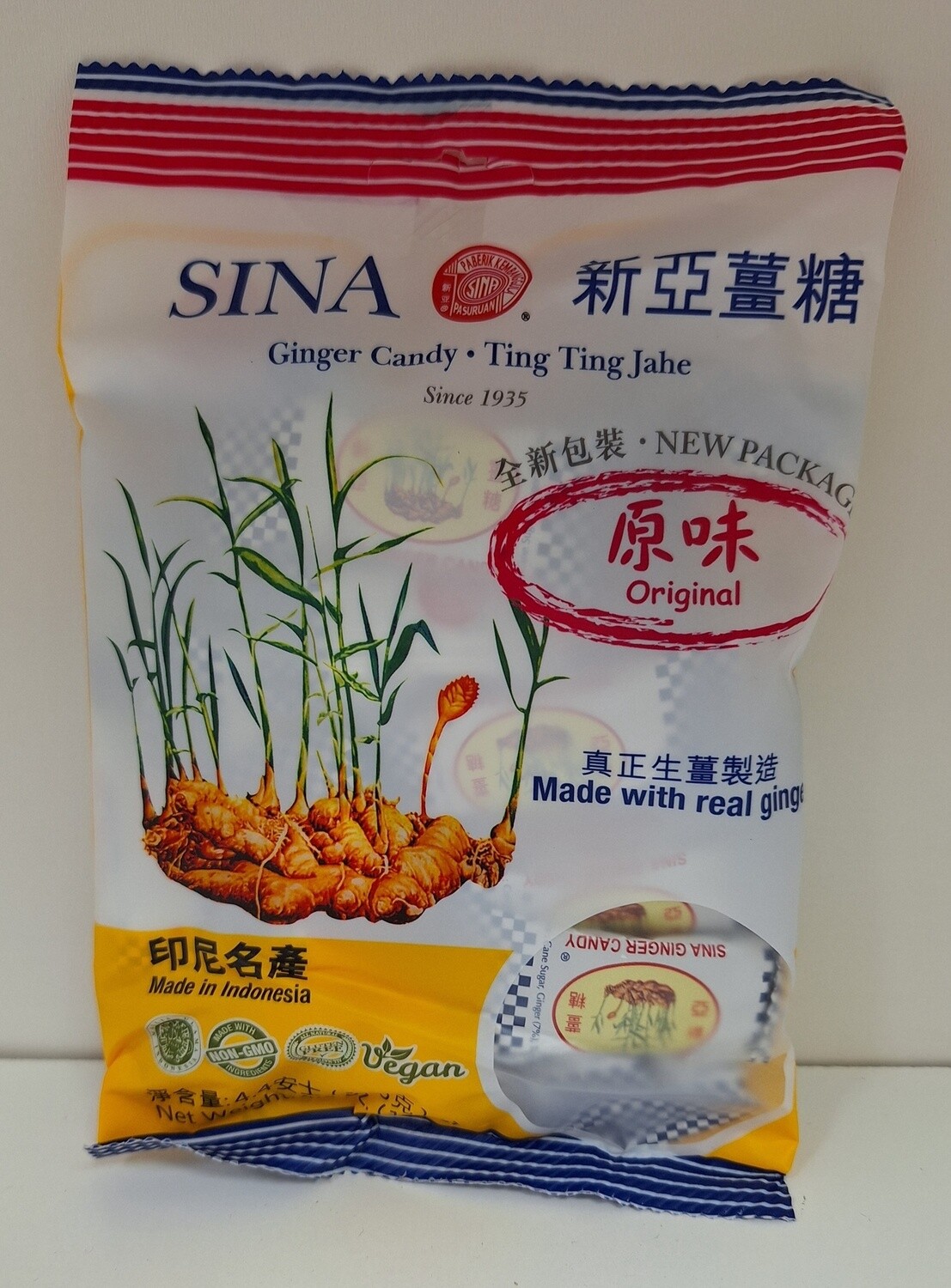 Bonbons au gingembre Ting Ting Jahe, 150g