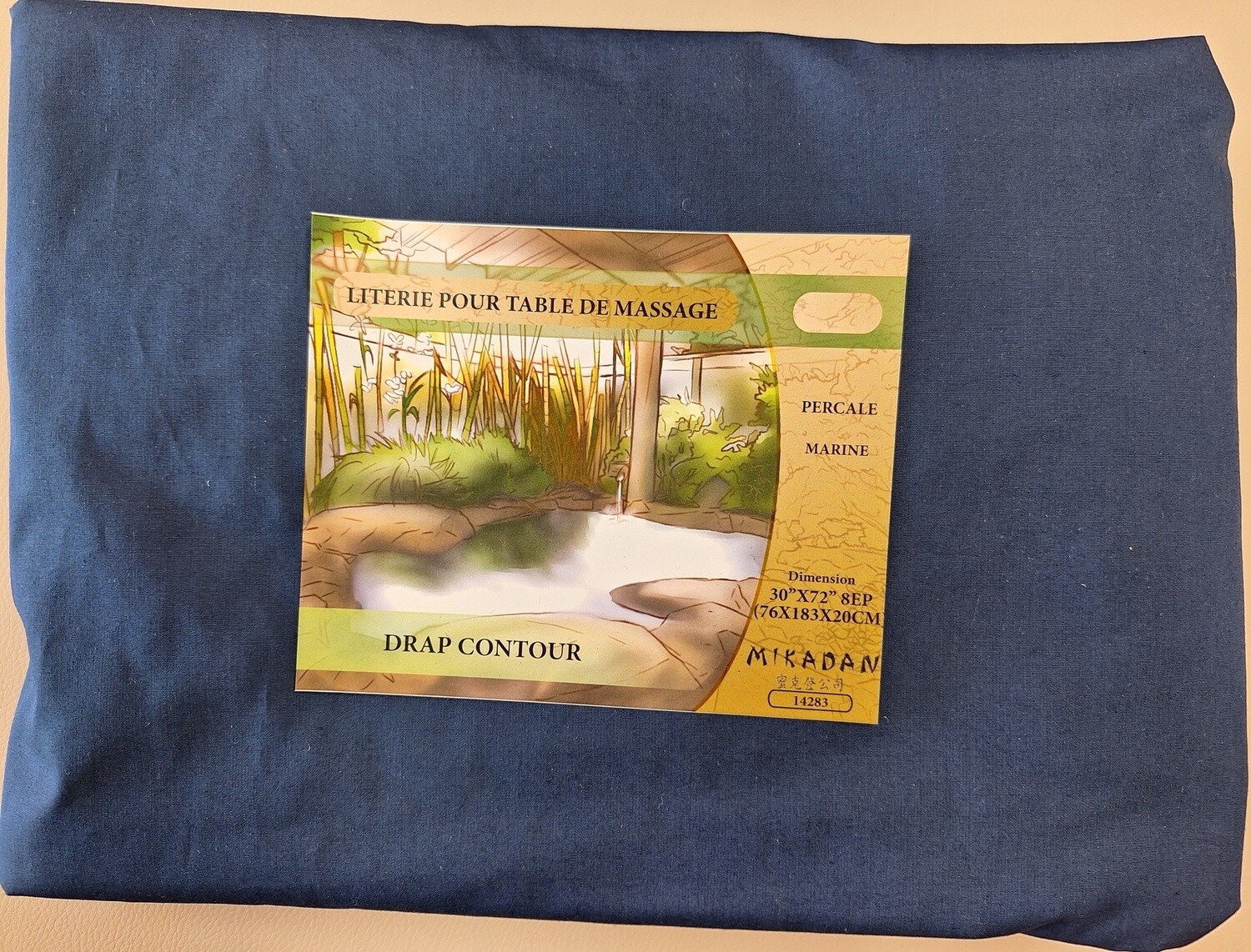 Drap poly-coton 200 fils Marine