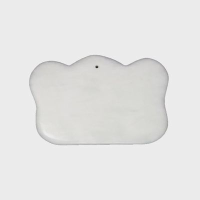Guasha de Jade, forme de couronne, 10x6cm