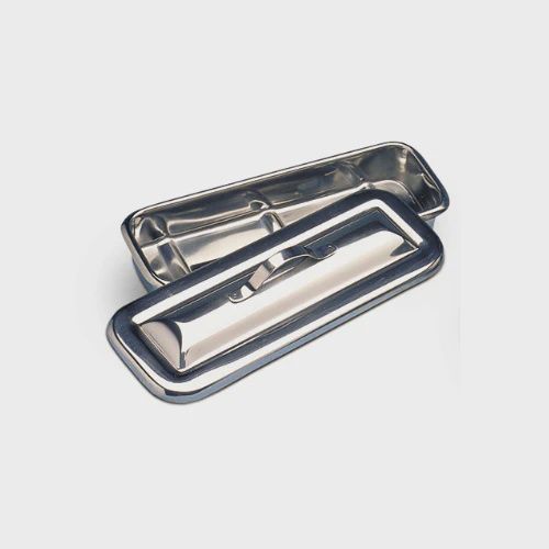 Contenant avec couvercle en acier inoxydable 8&quot; x 3&quot;