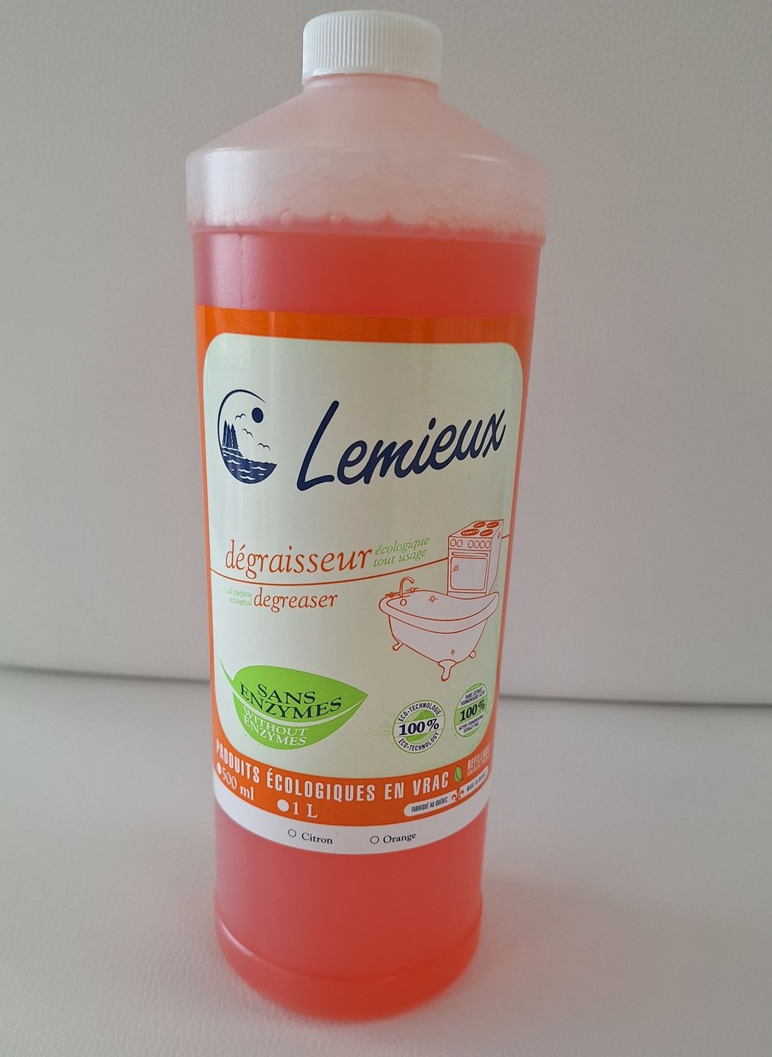 Degraisseur, Formats: 1 litre