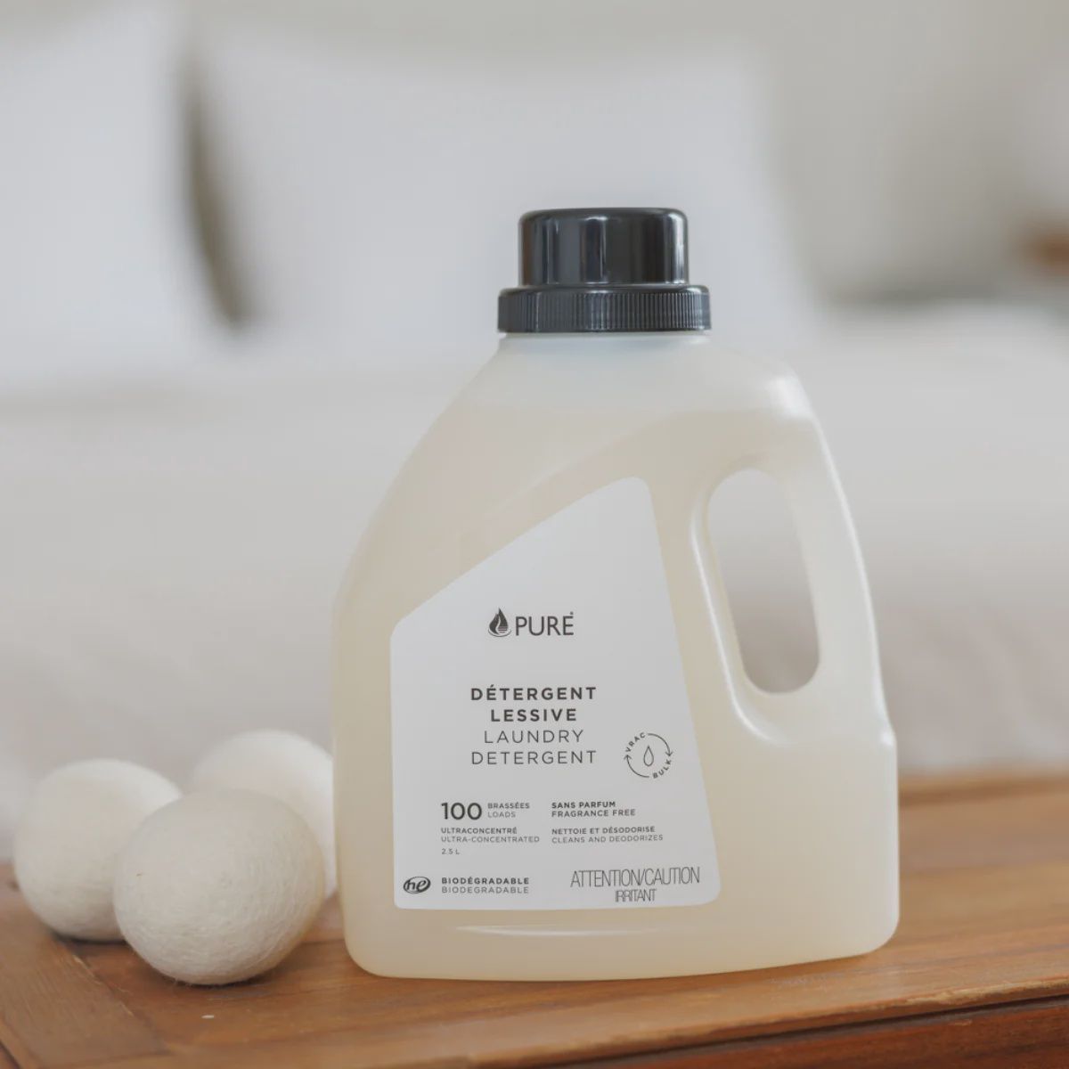 PURE, Détergent à lessive sans parfum/  2.5L