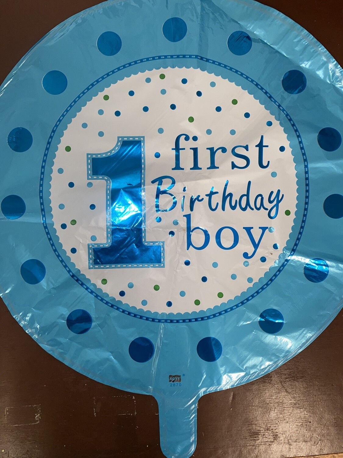 Baby Balloons, Wording: Birthday Boy