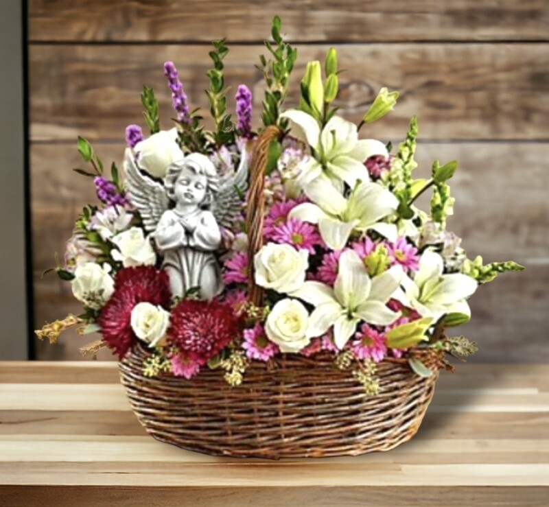 Angel Basket of Blooms