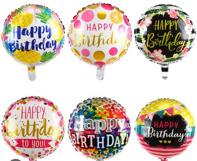 Mylar Happy Birthday Balloons