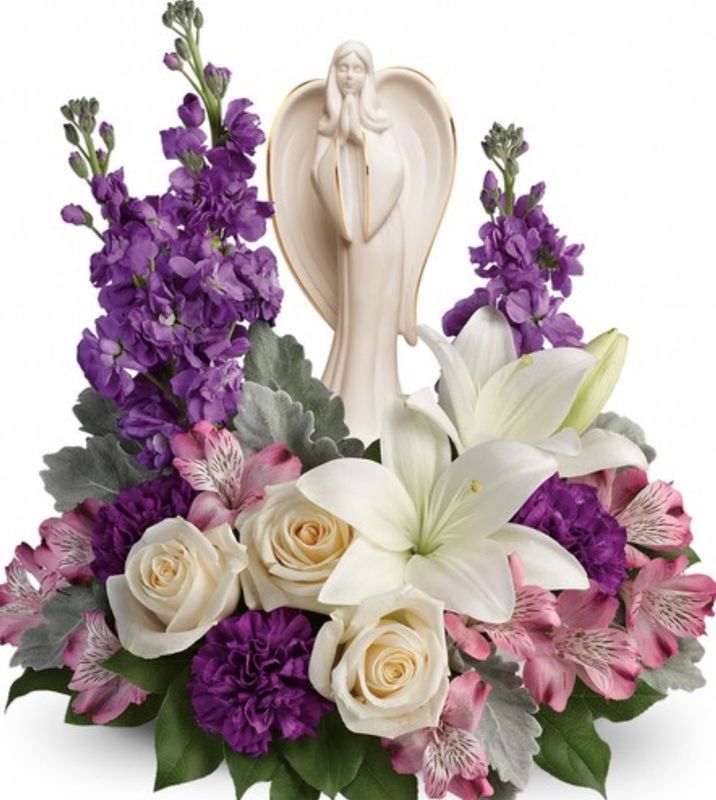 Angel Sympathy Floral Arrangement
