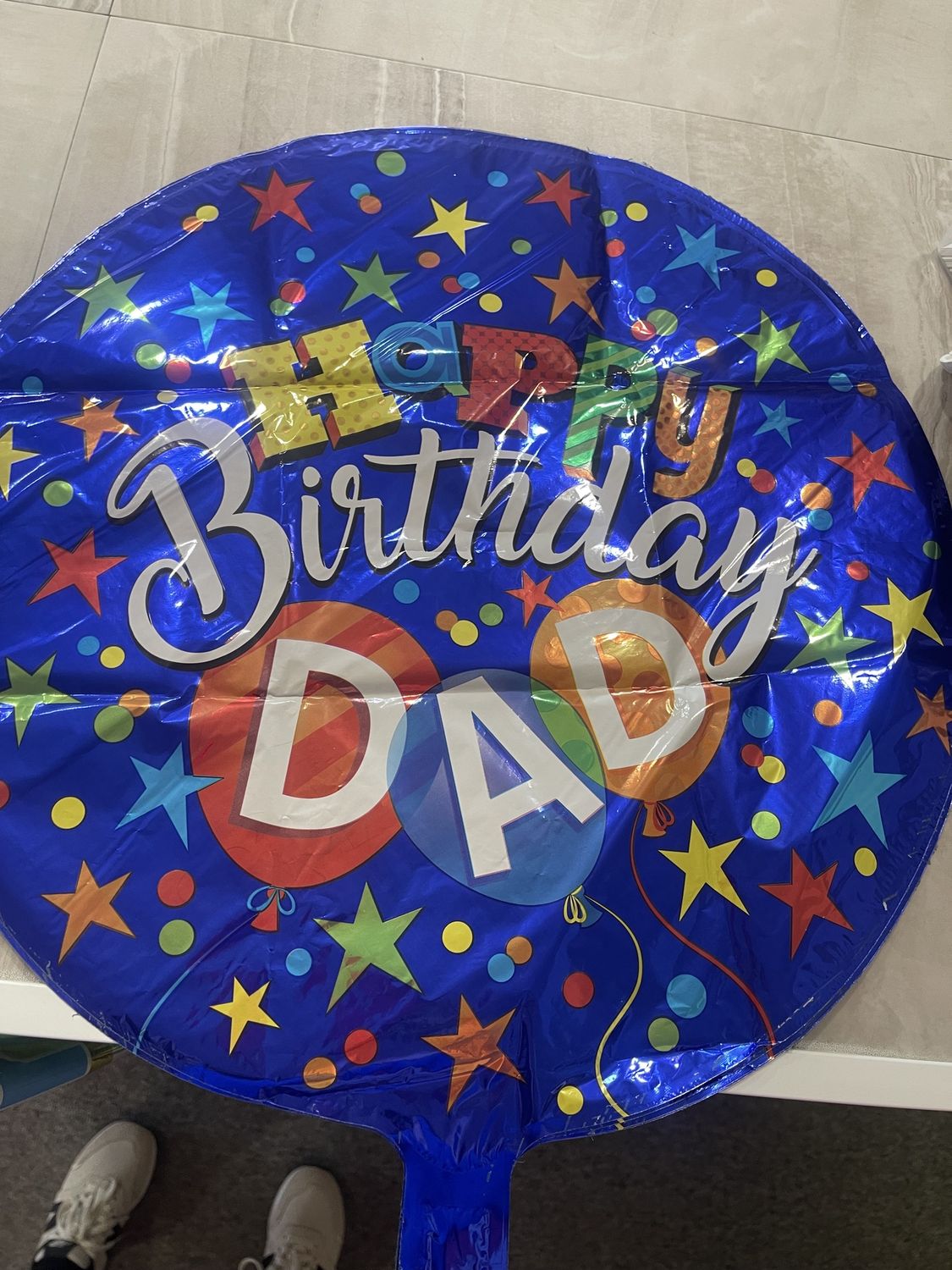 Mylar Happy Birthday Balloons, Color: Happy Birthday Dad