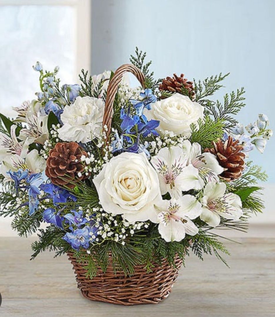 Holiday Flower Basket