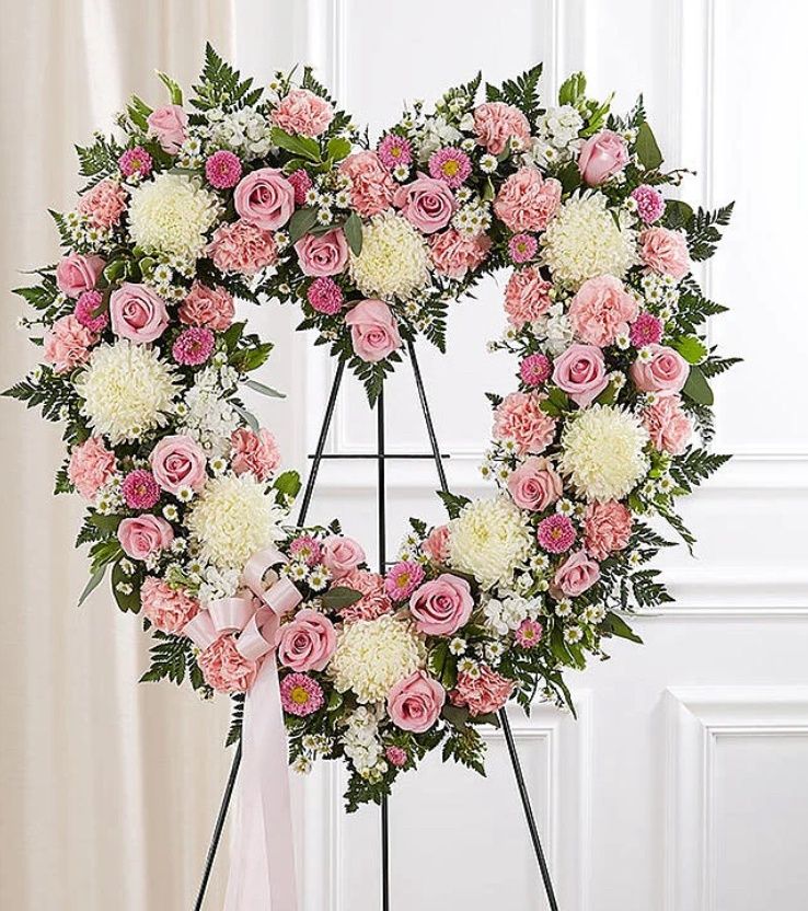 Lovely Heart Standing Spray