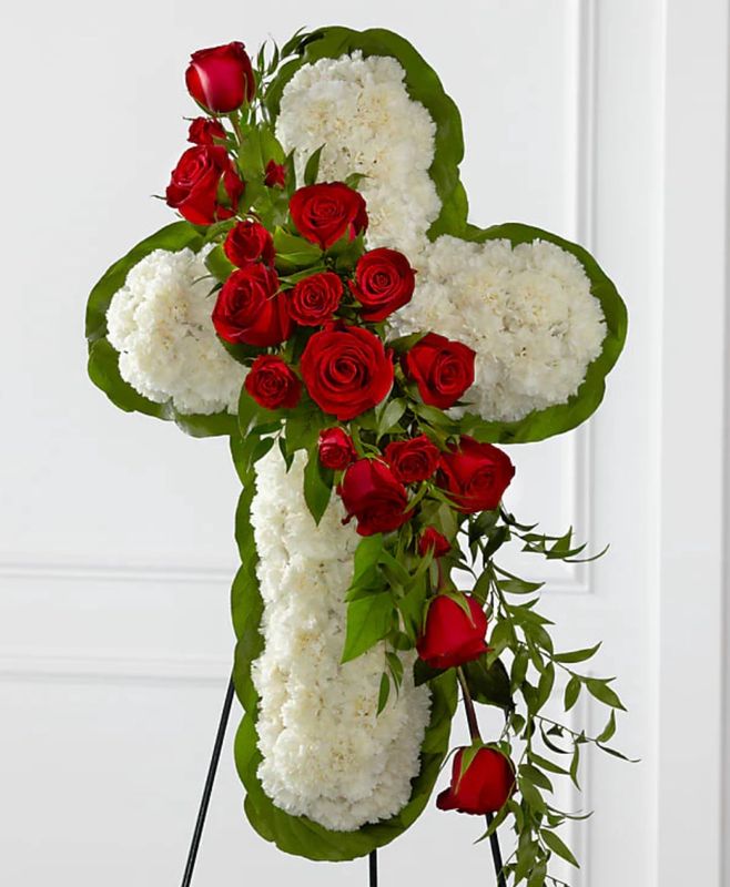 Forever Cross Standing Spray