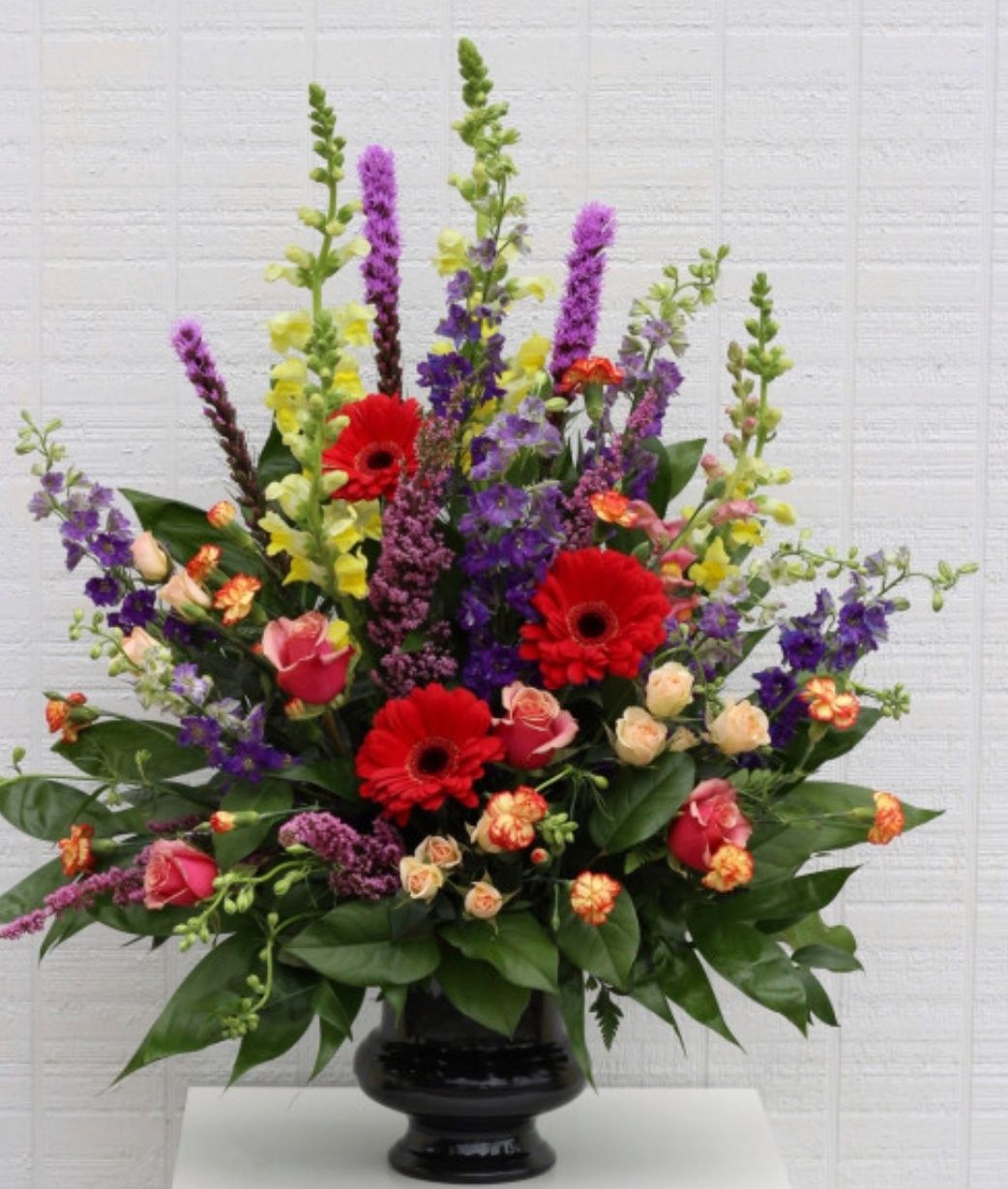 Bright Colorful Sympathy Arrangement