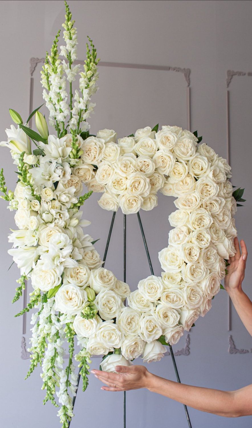 Beautiful Heart Standing Spray