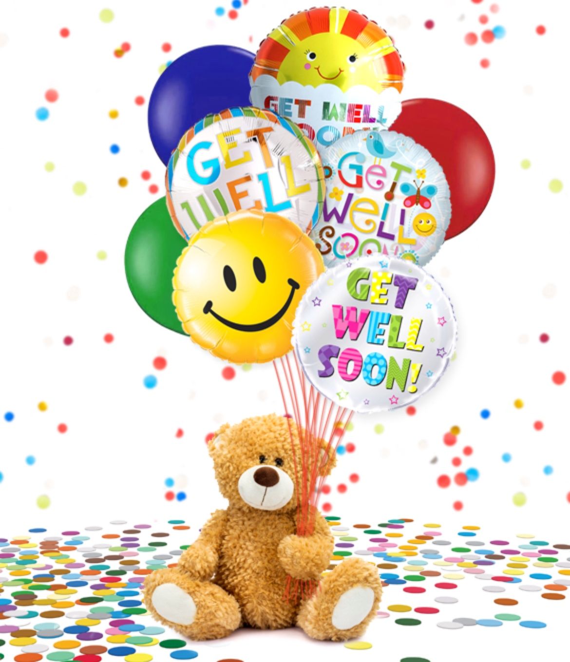 Get Well Bear and Balloon Bundle
