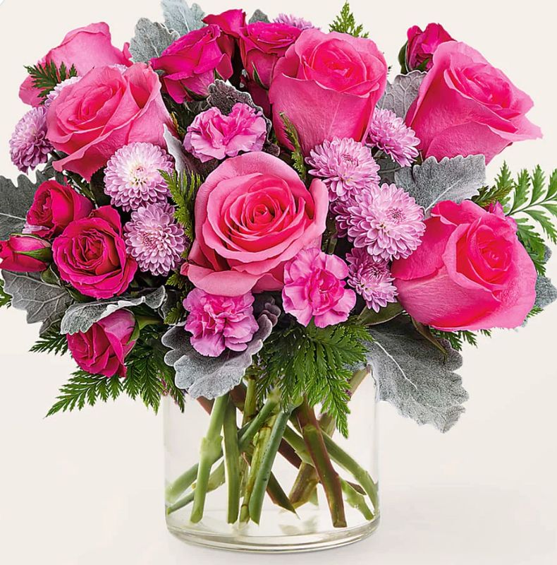 Hot pink sparkle