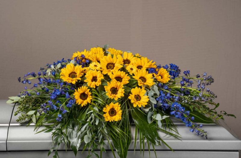 Sunflower Casket Spray