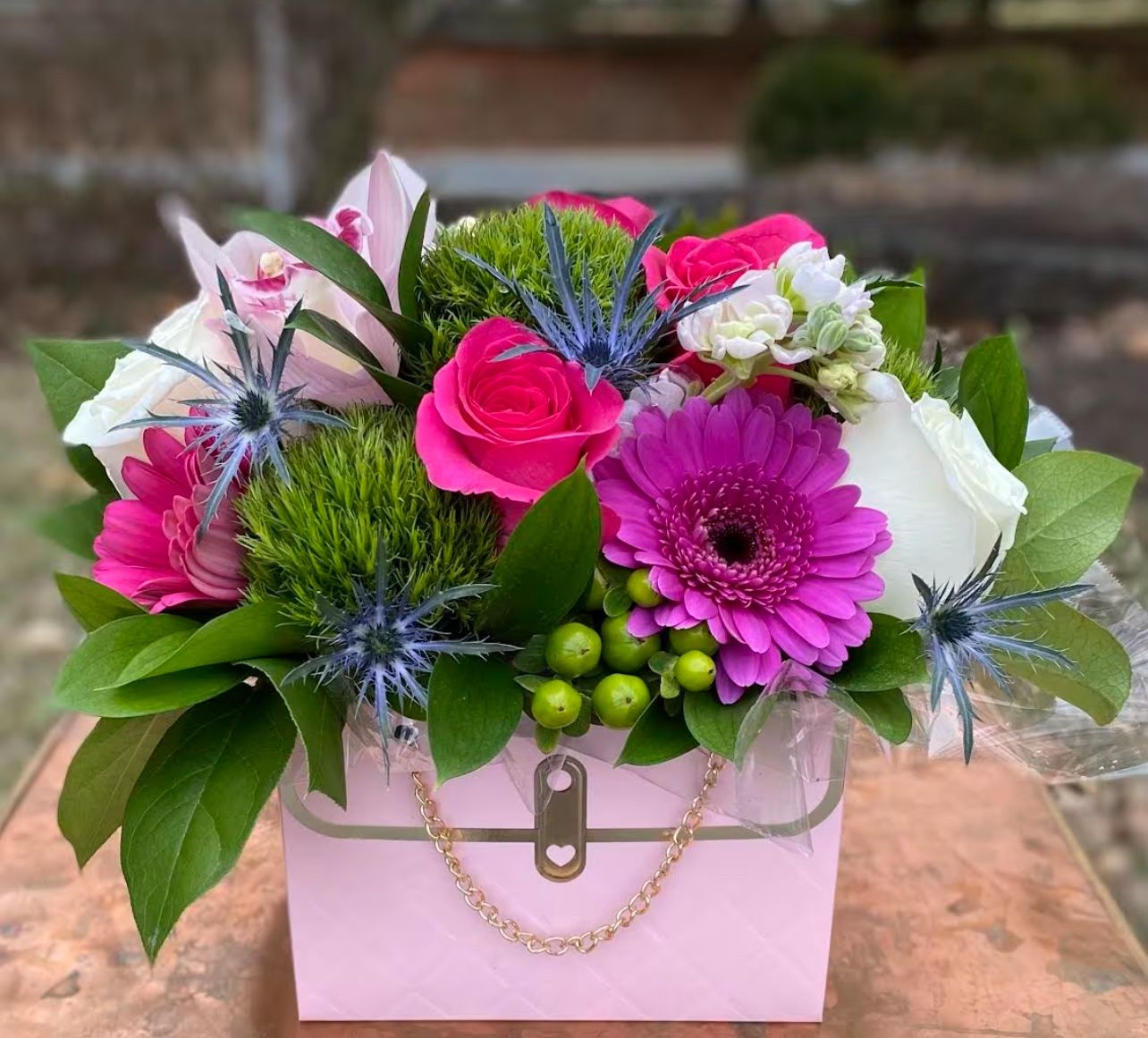 Pink Mini Purse Arrangement