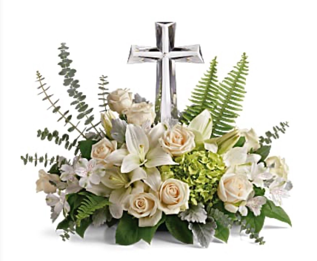 Life&#39;s Glory Crystal Cross Bouquet