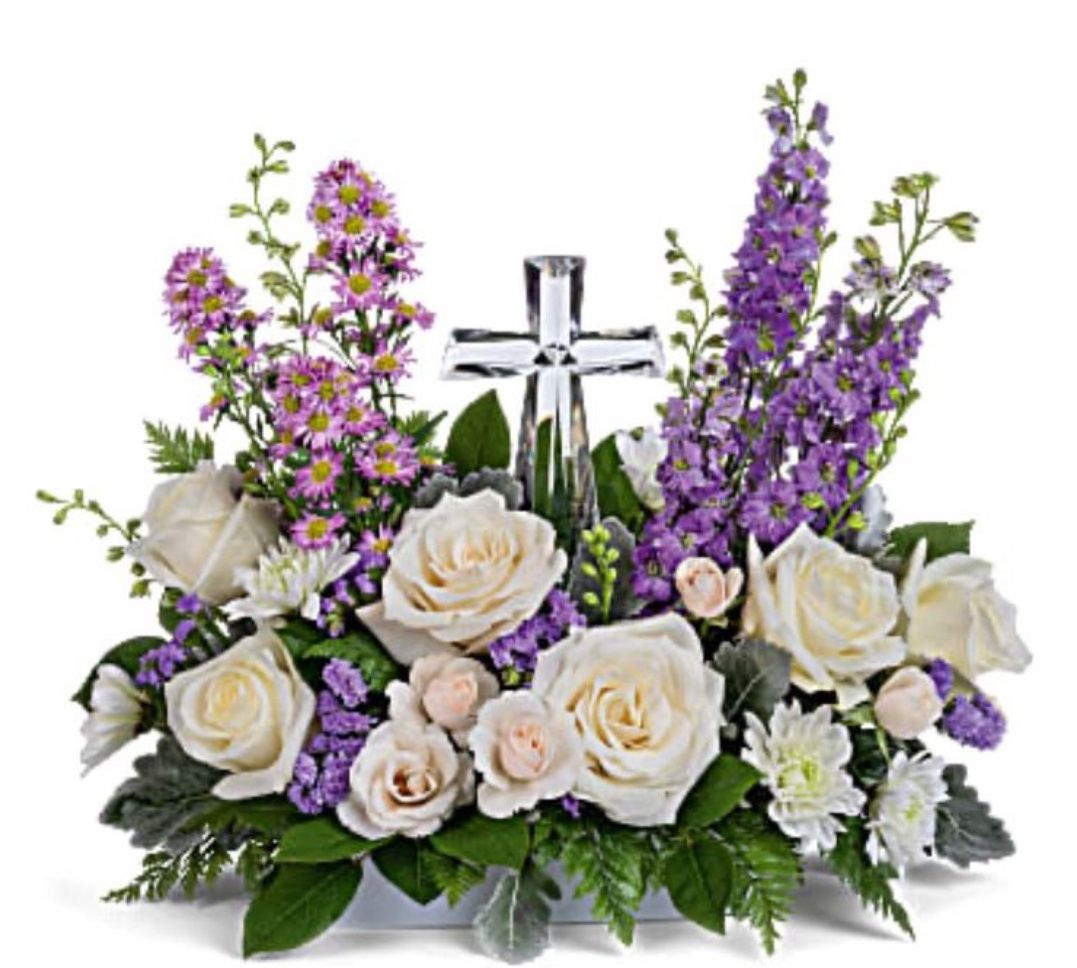 Poised with Love Crystal Cross Bouquet